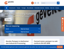 Tablet Screenshot of geveke.com